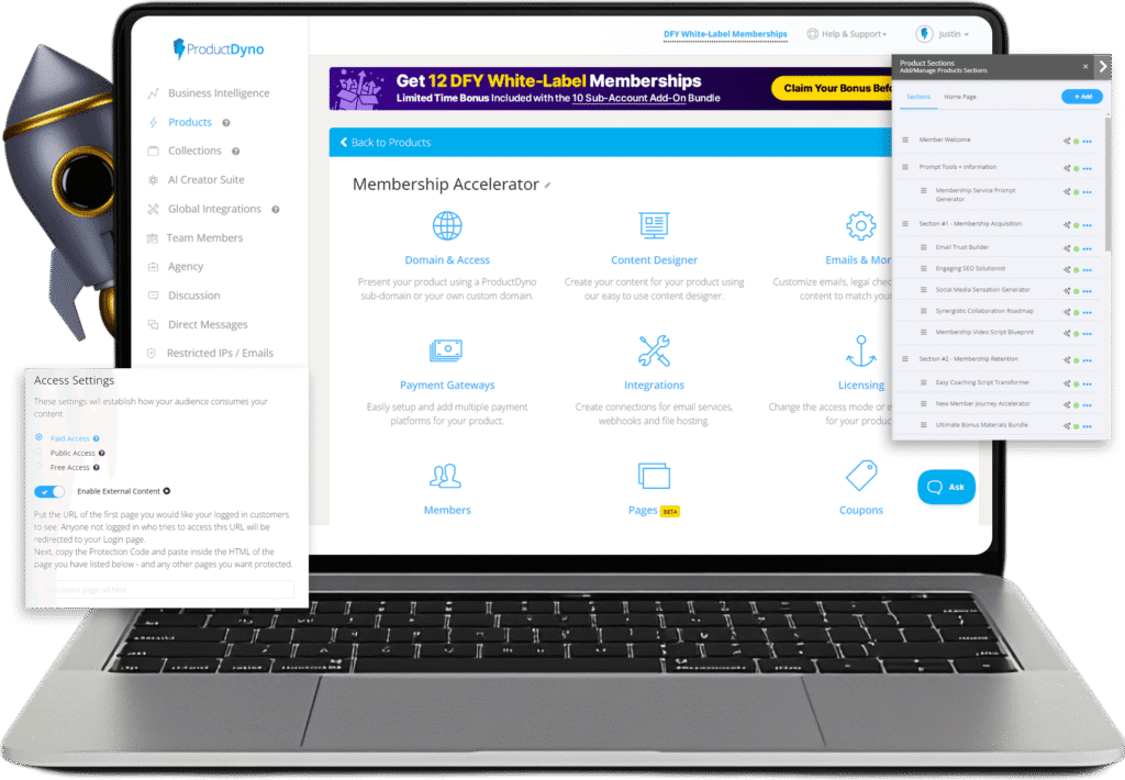 productdyno image of laptop showing backoffice website