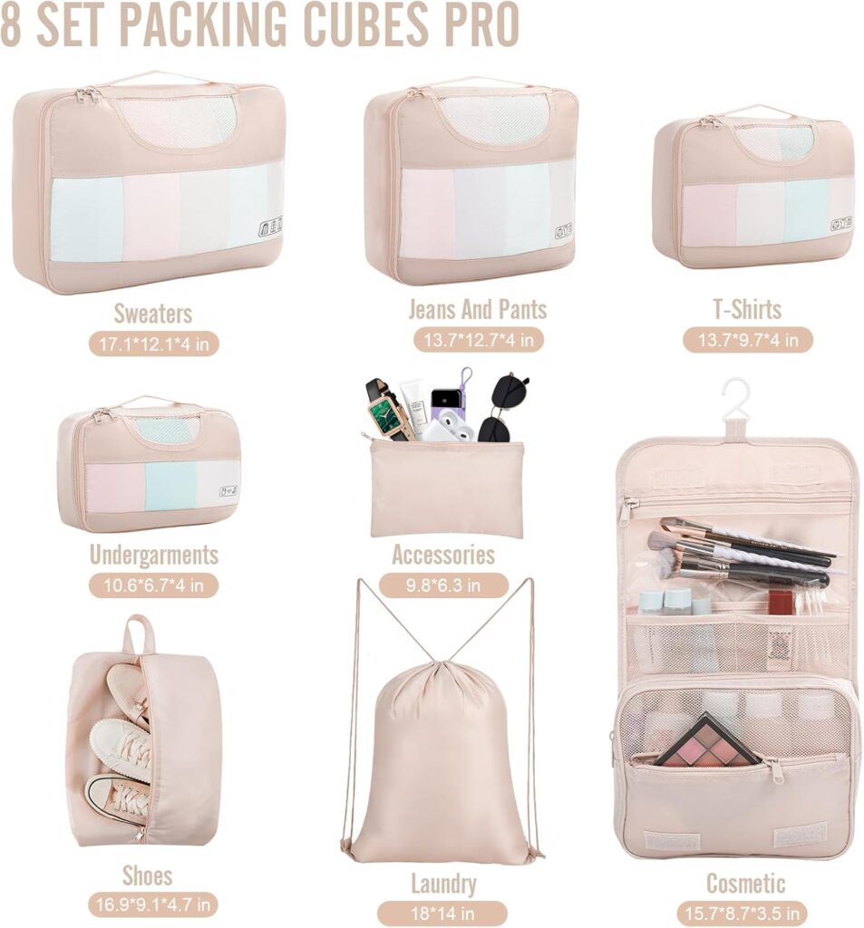 Veken 8 Set Packing Cubes
